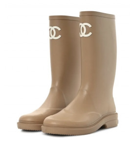 Chanel Резиновые сапоги с логотипом