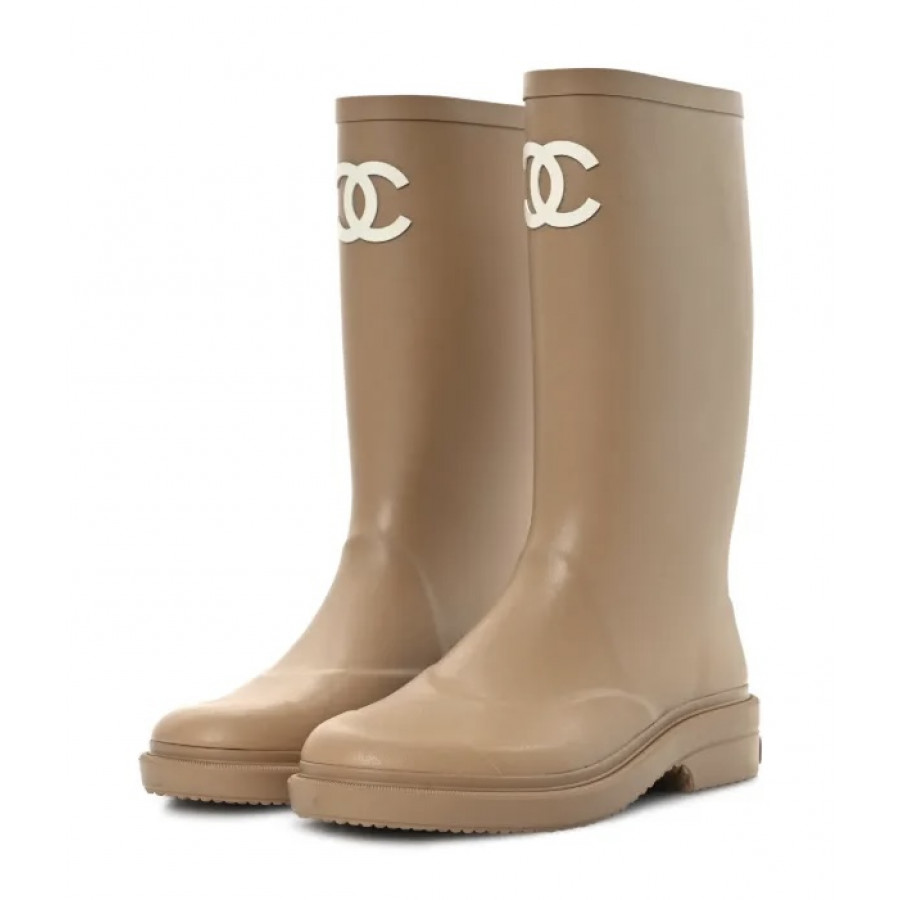Chanel Резиновые сапоги с логотипом