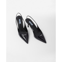 Prada Туфли-лодочки с открытой пяткой из матовой кожи