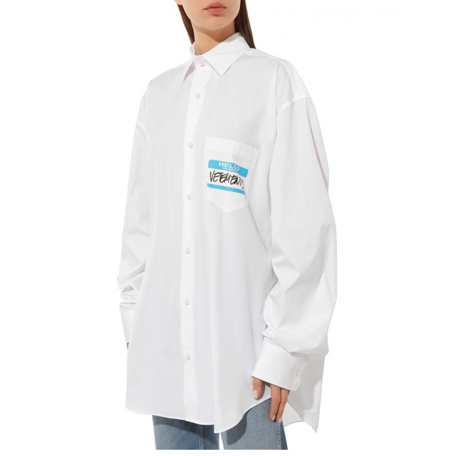 VETEMENTS Хлопковая рубашка