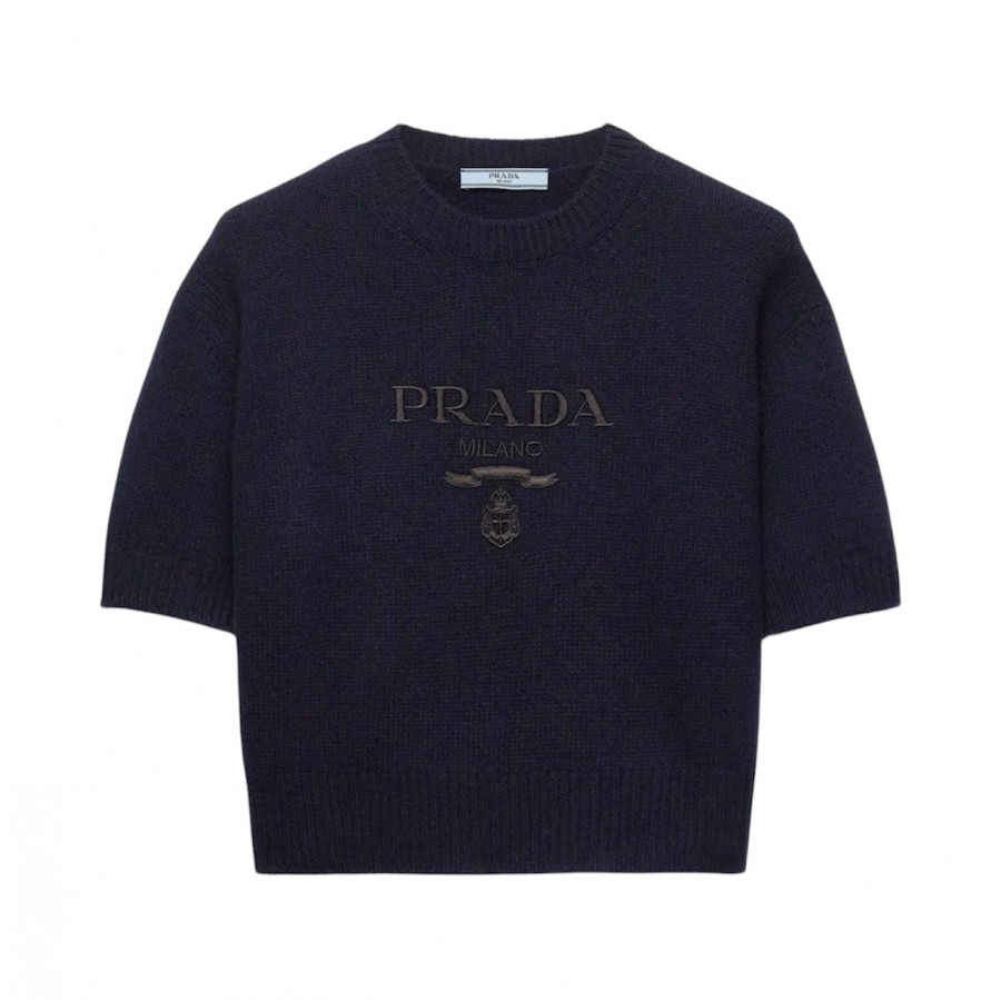 Prada Свитер из шерсти и кашемира с логотипом