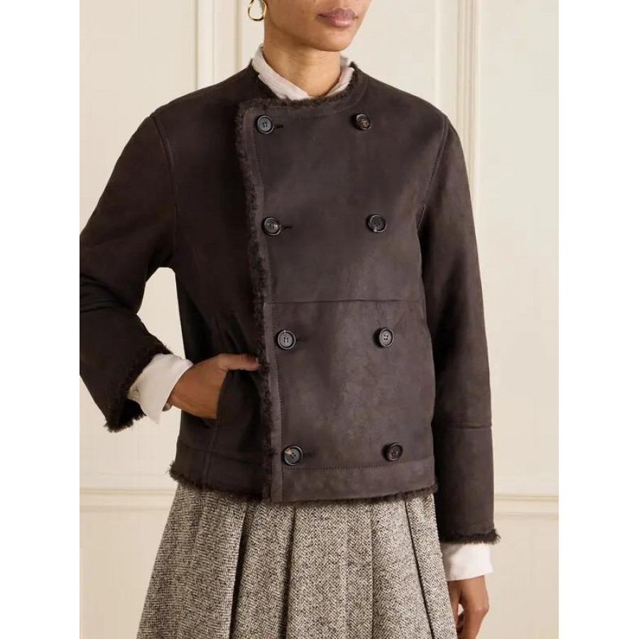 Brunello Cucinelli Двусторонняя дубленка из овчины