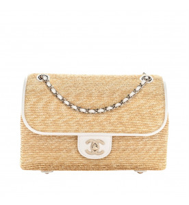 Chanel Маленькая плетеная сумка с клапаном