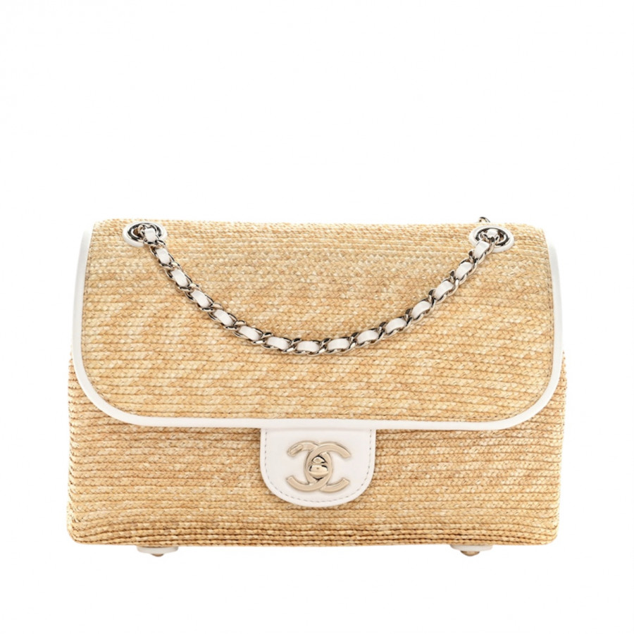 Chanel Маленькая плетеная сумка с клапаном