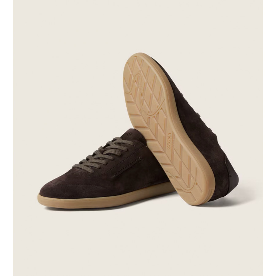 Zegna Замшевые кеды