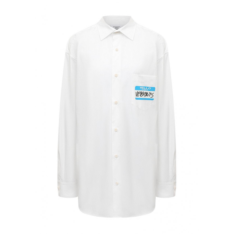 VETEMENTS Хлопковая рубашка
