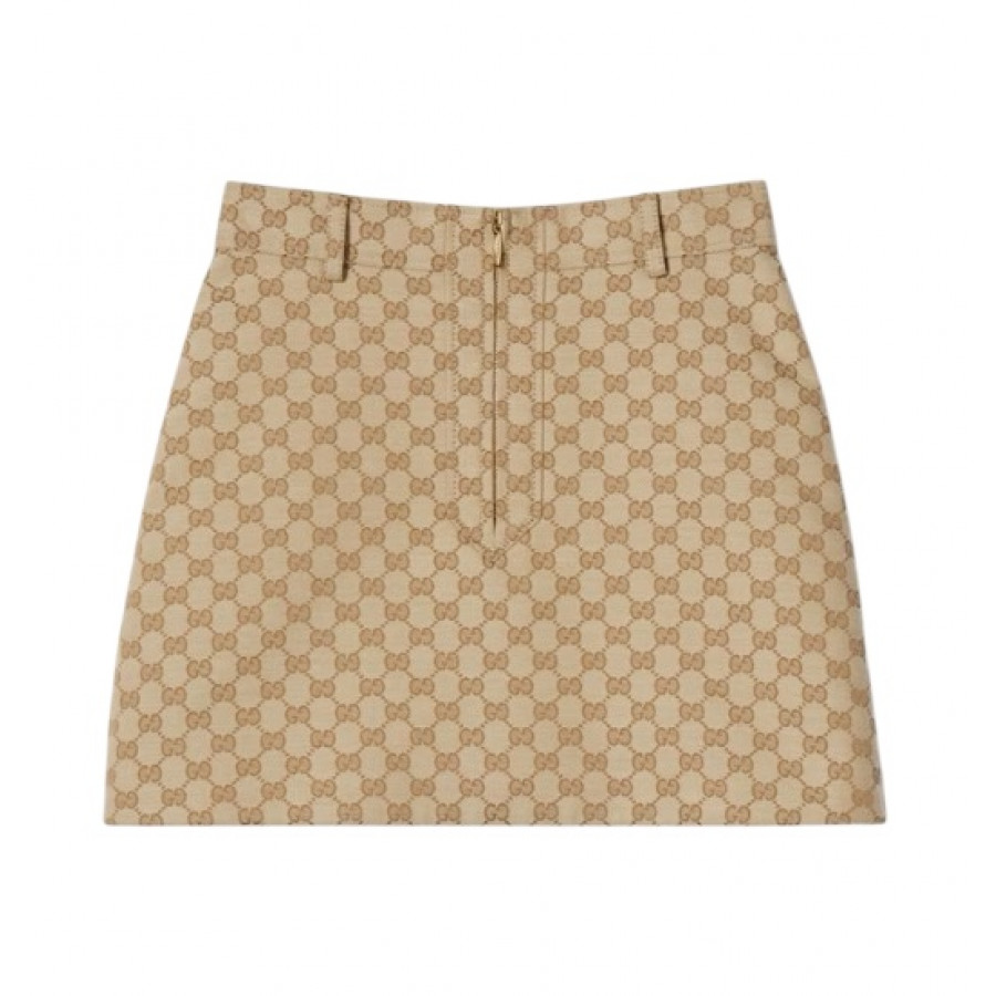 Gucci Юбка из жаккардовой ткани GG из хлопкового холста