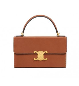 Celine Сумка Celine Box с ручкой и канвой Triomphe