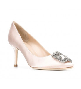 Manolo Blahnik Атласные туфли-лодочки Hangisi 70