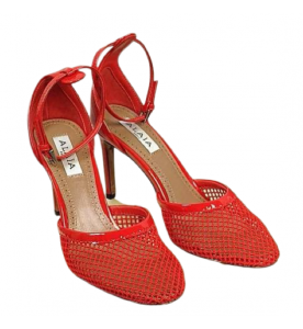ALAIA Туфли из кожи и сетки