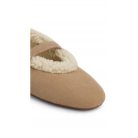 ALAIA БАЛЕТКИ ИЗ МЕРИНОСОВОЙ ОВЧИНЫ<br>