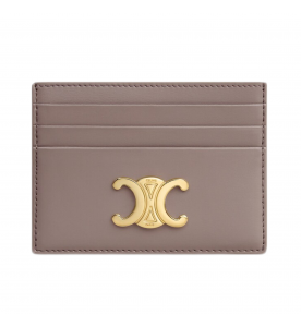 Celine ВИЗИТНИЦА TRIOMPHE ИЗ БЛЕСТЯЩЕЙ ТЕЛЯЧЬЕЙ КОЖИ