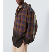 ACNE STUDIOS Рубашка из Хлопчатобумажной фланели с Вставками в клетку