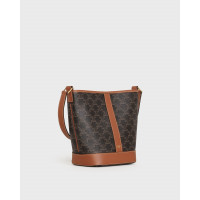 CELINE СУМКА SMALL BUCKET IN TRIOMPHE