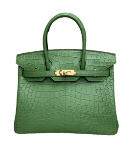 Hermes СУМКА BIRKIN 30 ИЗ МАТОВОЙ КОЖИ АЛЛИГАТОРА