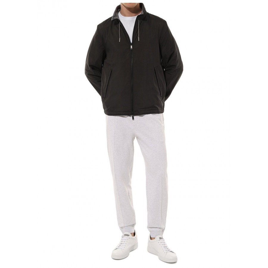 Zegna Двусторонняя куртка из джерси с добавлением кашемира, хлопка и шелка