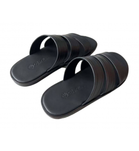 Loro Piana Мужские кожаные сандалии Naha Seawalk Slide