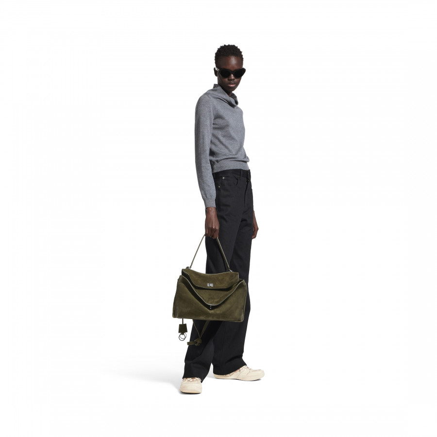 Balenciaga ЗАМШЕВАЯ СУМКА RODEO MEDIUM