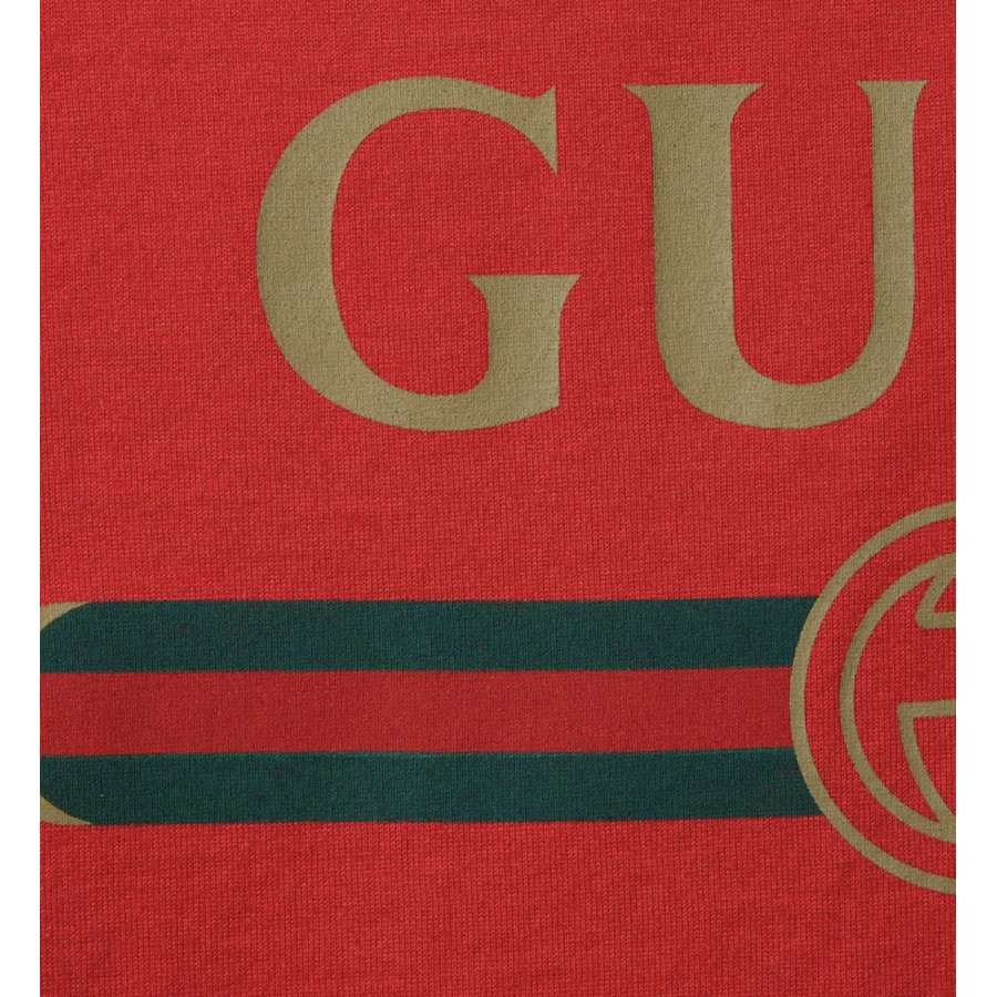 Gucci Футболка из хлопкового трикотажа с принтом