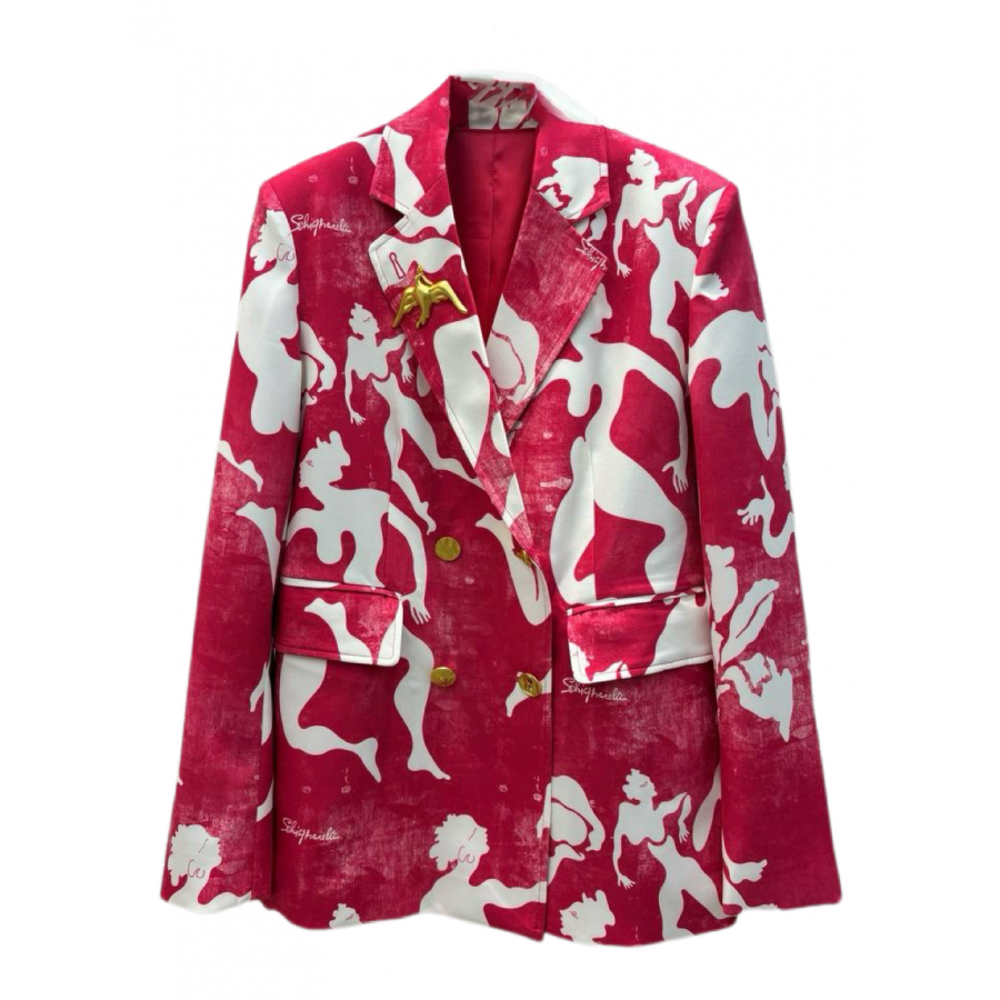 Schiaparelli Пиджак с замком PAINTRBUSH