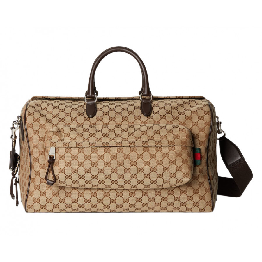 Gucci СРЕДНЯЯ СУМКА-ДАФЛ ИЗ ТЕКСТИЛЯ GG