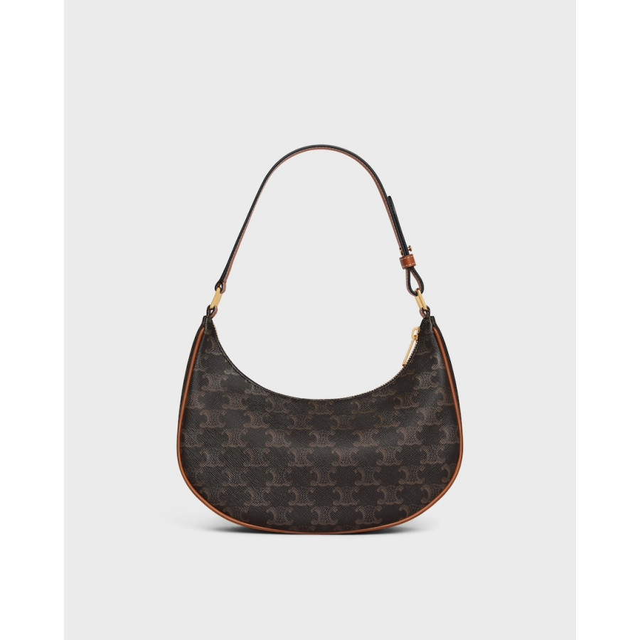 CELINE СУМКА AVA BAG ИЗ ПАРУСИНЫ TRIOMPHE И ТЕЛЯЧЬЕЙ КОЖИ