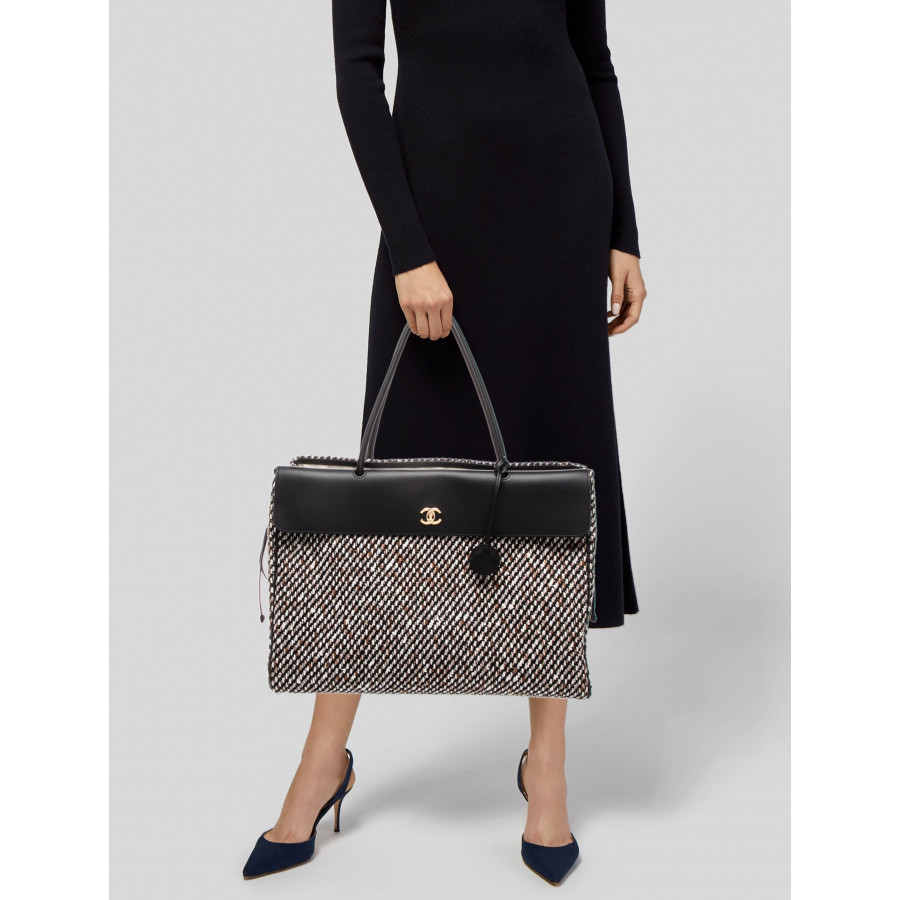 Chanel Сумка из твида Chanel Shopping Large