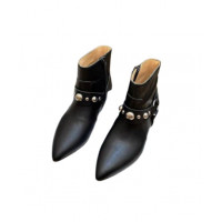 Isabel Marant Ботильоны Siago из кожи с отделкой