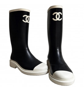 Chanel Резиновые сапоги с логотипом