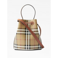 Burberry Сумка Small Check Monogram Bucket Bag