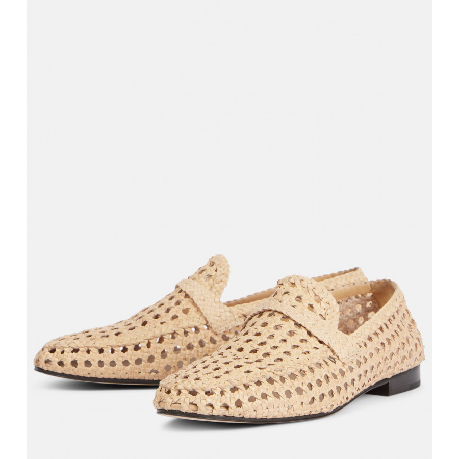Loro Piana Лоферы из плетеной кожи Leon