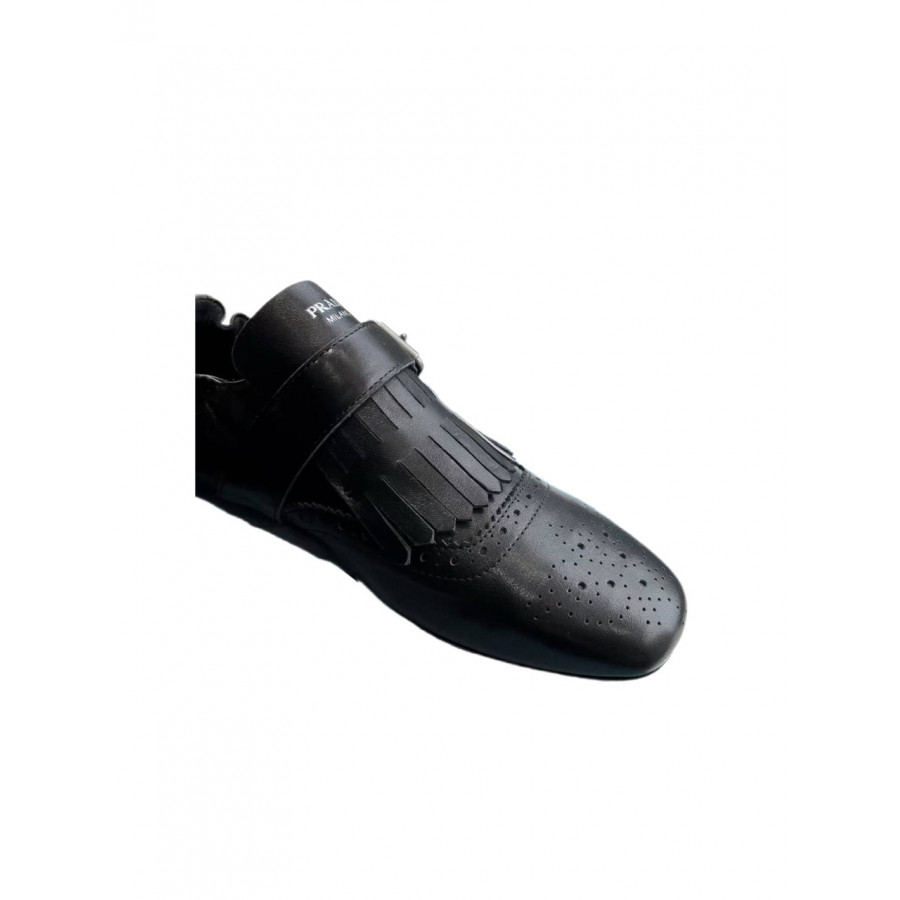Prada Туфли-монки из телячьей кожи