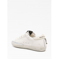 Golden Goose Кожаные кроссовки Super-Star с кристаллами