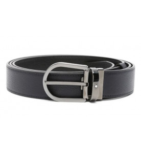 MONTBLANC Кожаный ремень с подковообразной пряжкой