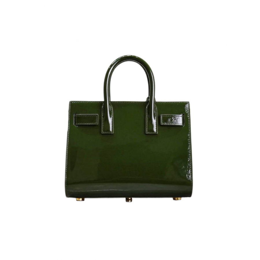 Saint Laurent СУМКА SAC DE JOUR ИЗ ЛАКИРОВАННОЙ КОЖИ NANO