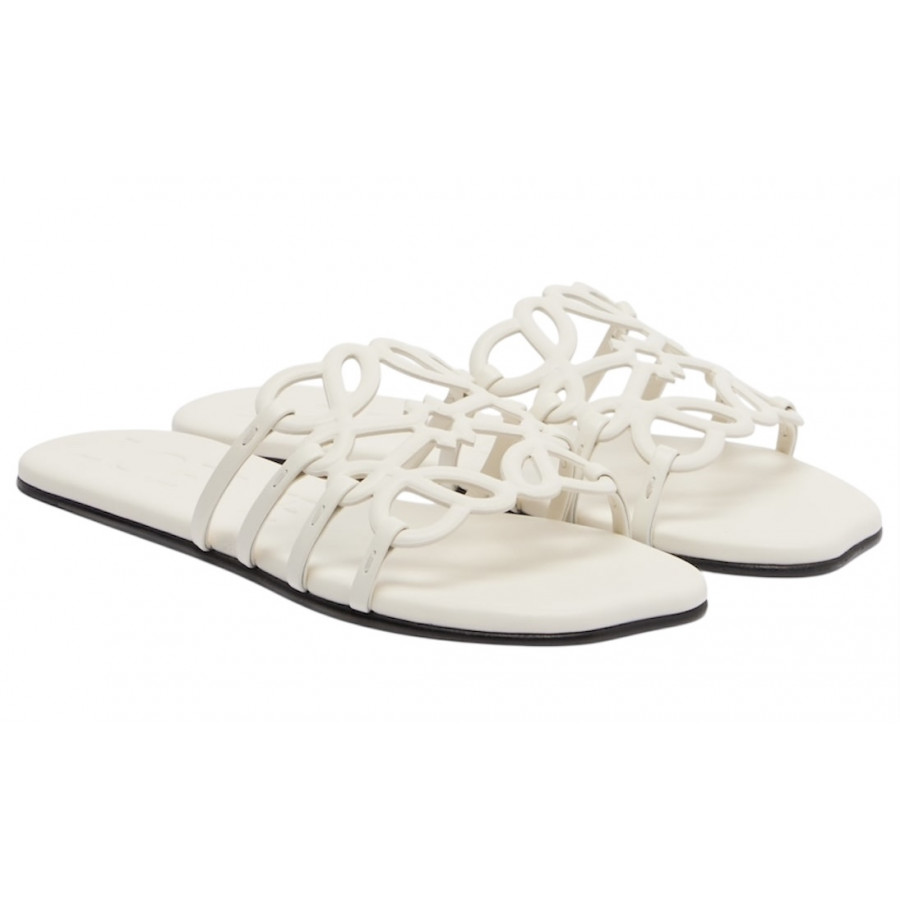 Loewe Кожаные шлепанцы Paula's Ibiza Petal Anagram