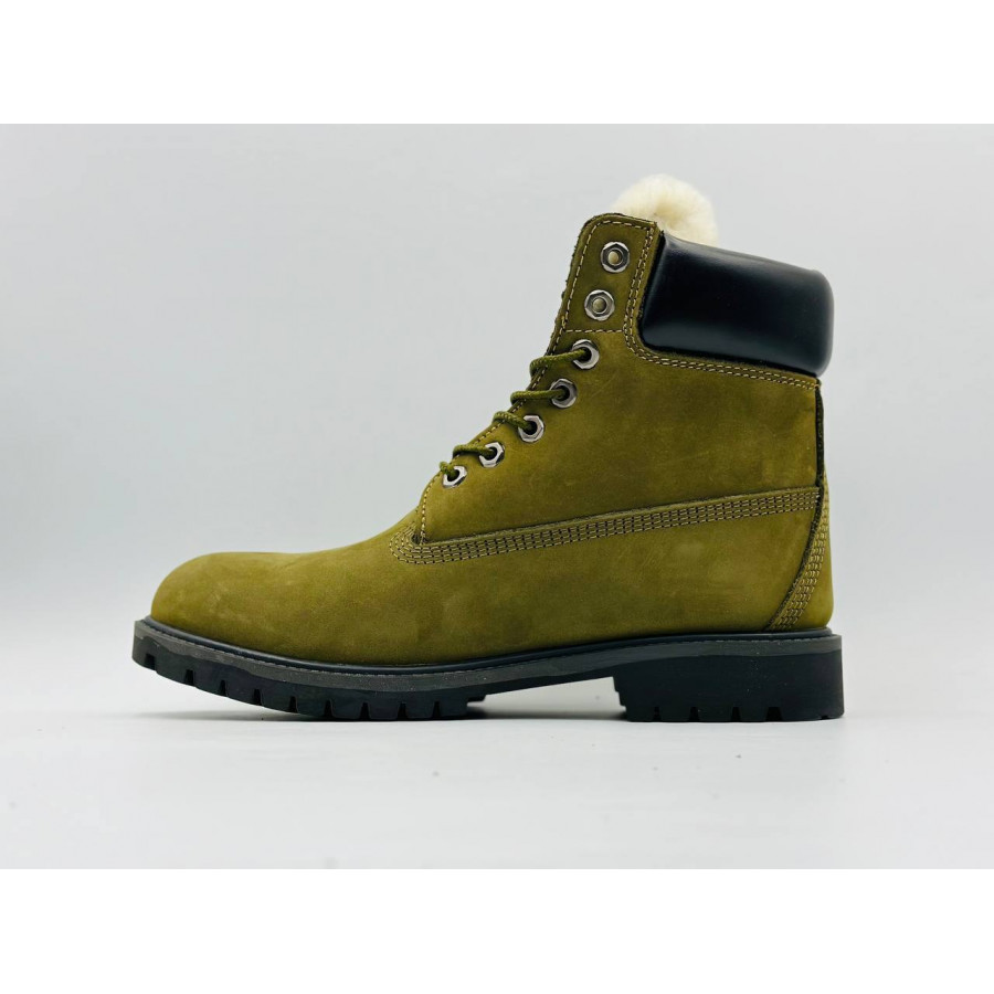 Timberland ЗИМНИЕ БОТИНКИ 6 WATERPROOF X BEE LINE RUBBER TOE OLIVE BLACK