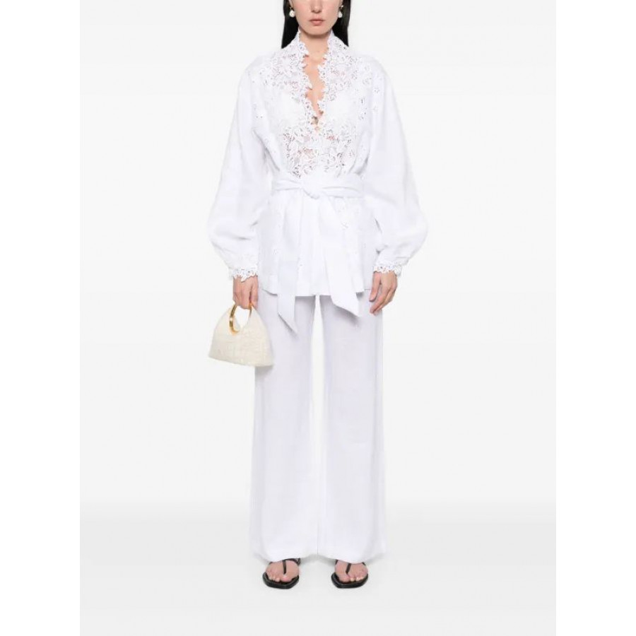 Ermanno Scervino Блузка с кружевом