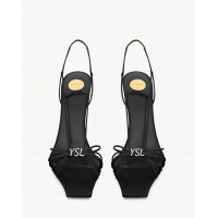 Saint Laurent САНДАЛИИ JERRY ИЗ ГЛАДКОЙ КОЖИ