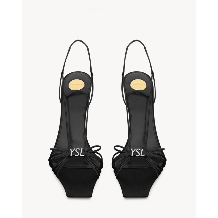 Saint Laurent САНДАЛИИ JERRY ИЗ ГЛАДКОЙ КОЖИ