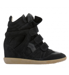 Isabel Marant Кожаные кроссовки на танкетке Bekett