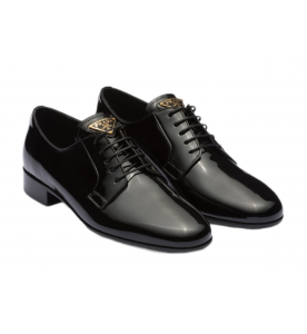 Prada Лакированные туфли на шнуровке