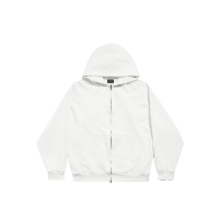 Balenciaga Худи на молнии из флиса с разноцветным принтом Not Been Done на спине