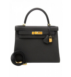Hermes Cумка Kelly 28 Noir Togo