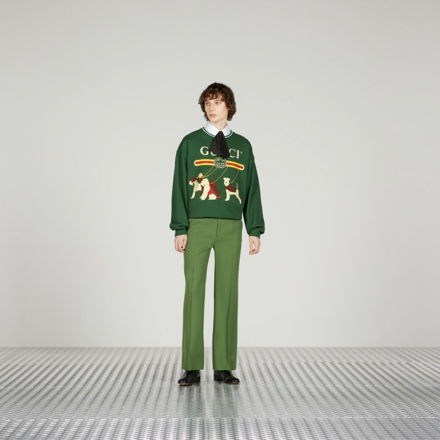 Gucci Свитер из хлопкового джерси