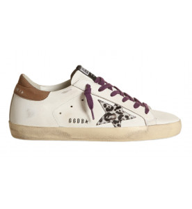 Golden Goose Кеды Super-Star с леопардовым принтом в виде звезды