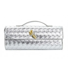 Bottega Veneta Длинный маленький кожаный клатч Andiamo