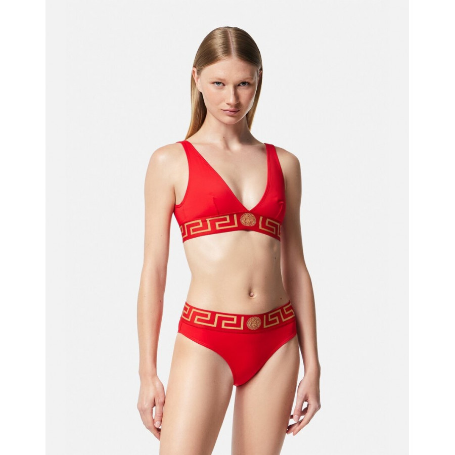 Versace ТОП БИКИНИ С КАЙМОЙ С МОТИВОМ GRECA