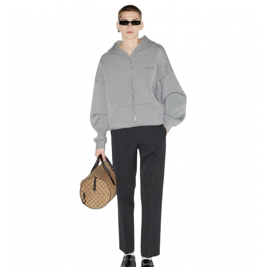 Gucci МАЛЕНЬКАЯ СПОРТИВНАЯ СУМКА GG CANVAS
