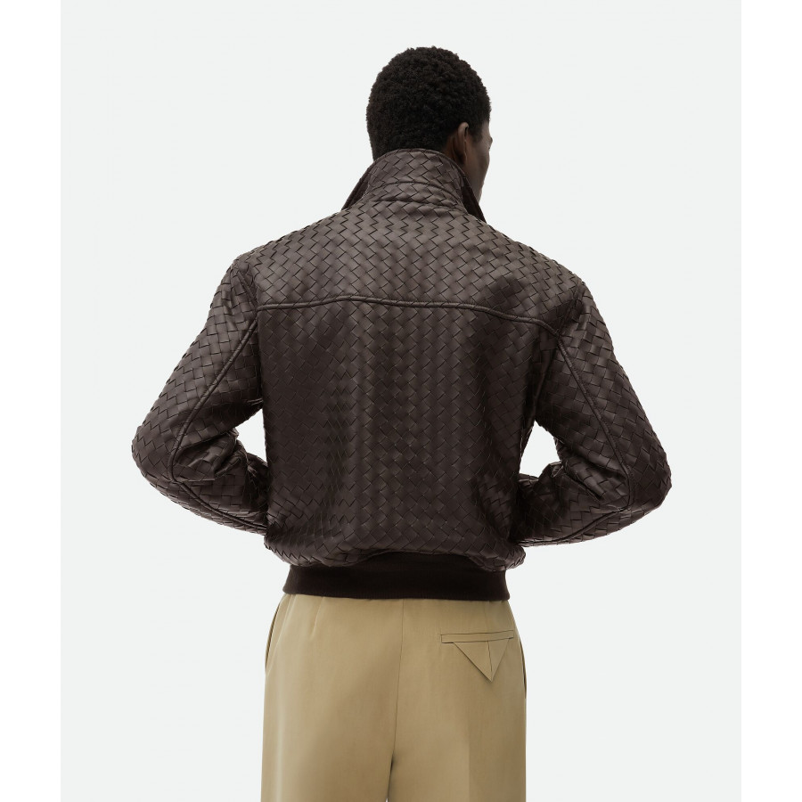 Bottega Veneta Куртка из кожи Intrecciato